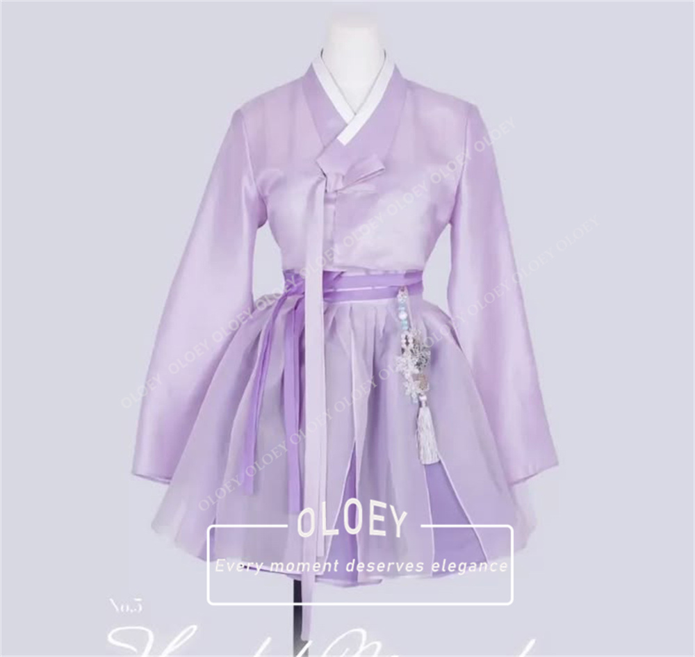 Hanbok Modern Set - OLOEY Vintage Hanbok Kore Performans Kısa