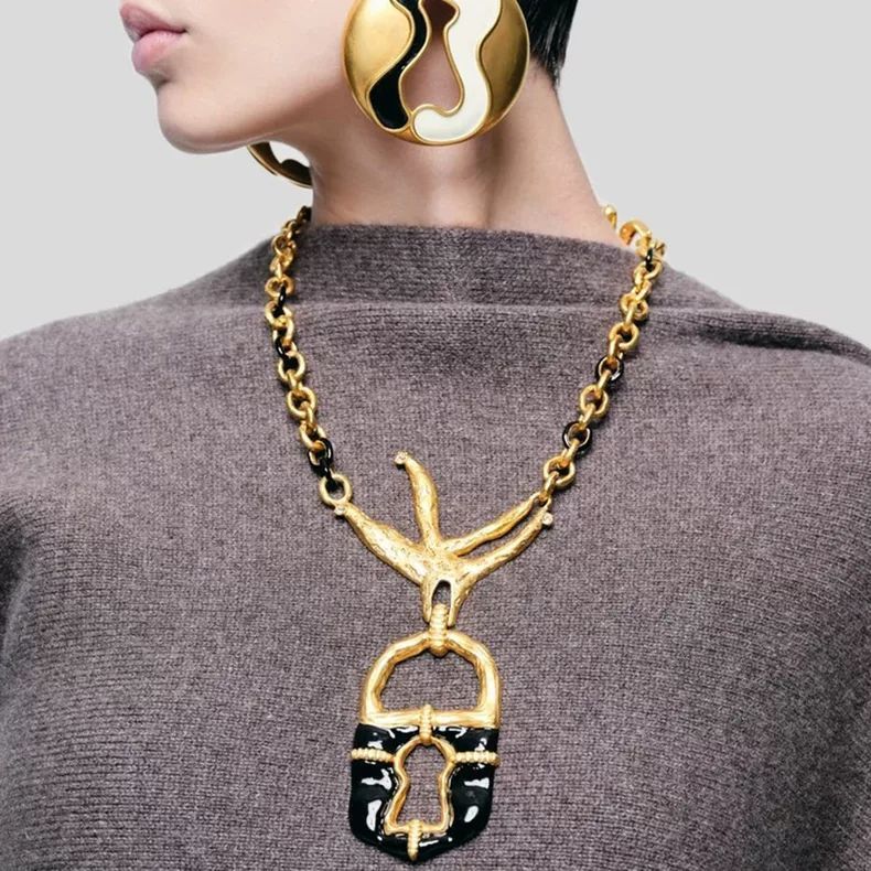 Women'S Ethnic Fashion Brands - Kadınlar için Vintage Etnik Metal Alaşım