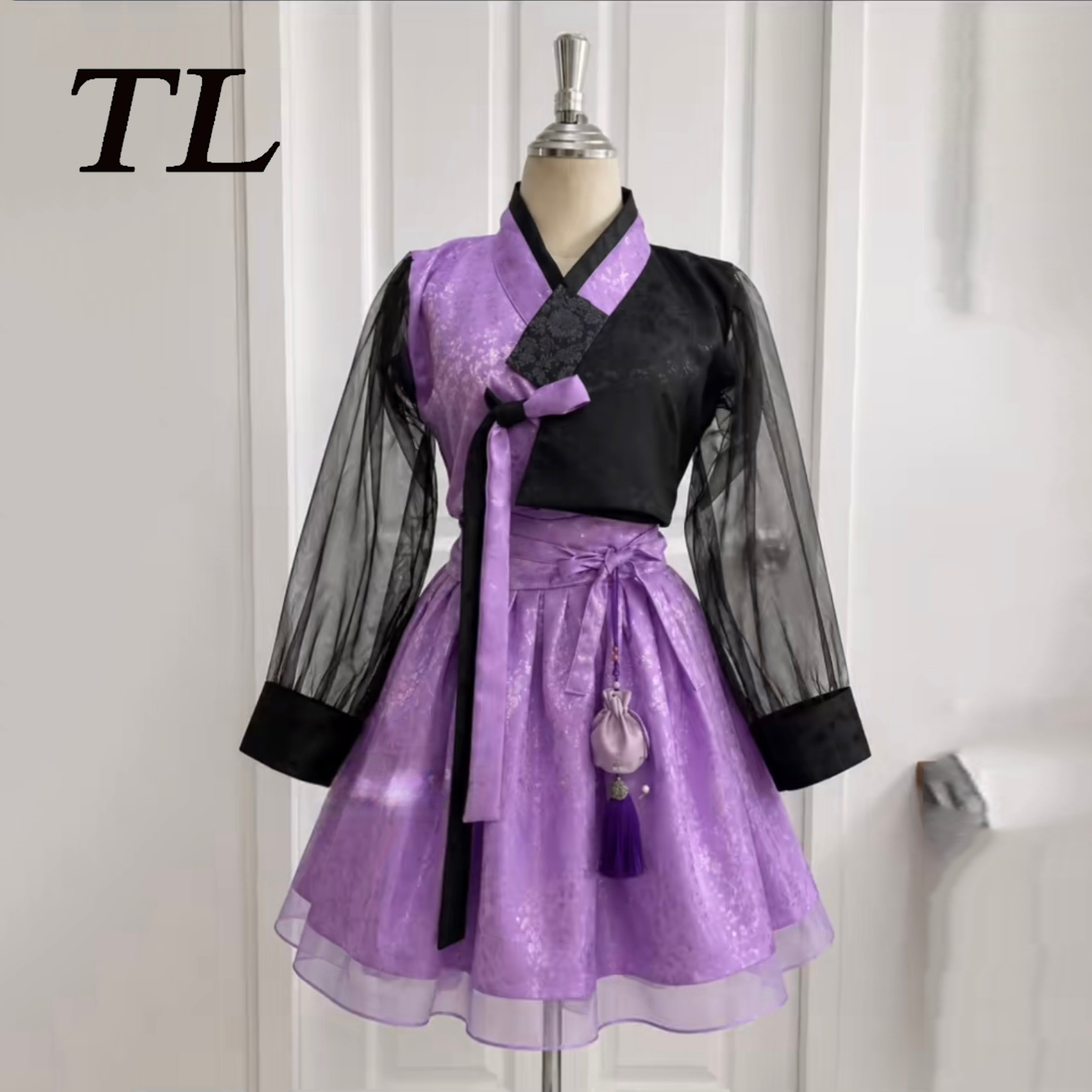 Hanbok Modern Set - TL Concert Mor ve Siyah Modern