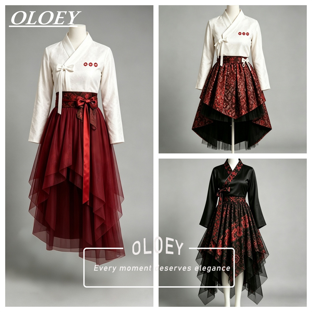 Hanbok Modern Set - OLOEY Modern Hanbok İki Parçalı Takım,