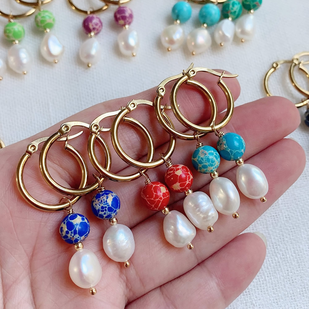 Doğal tatlısu barok inci damla - Aura Ethnic Fashion incelemesi ve fiyatı